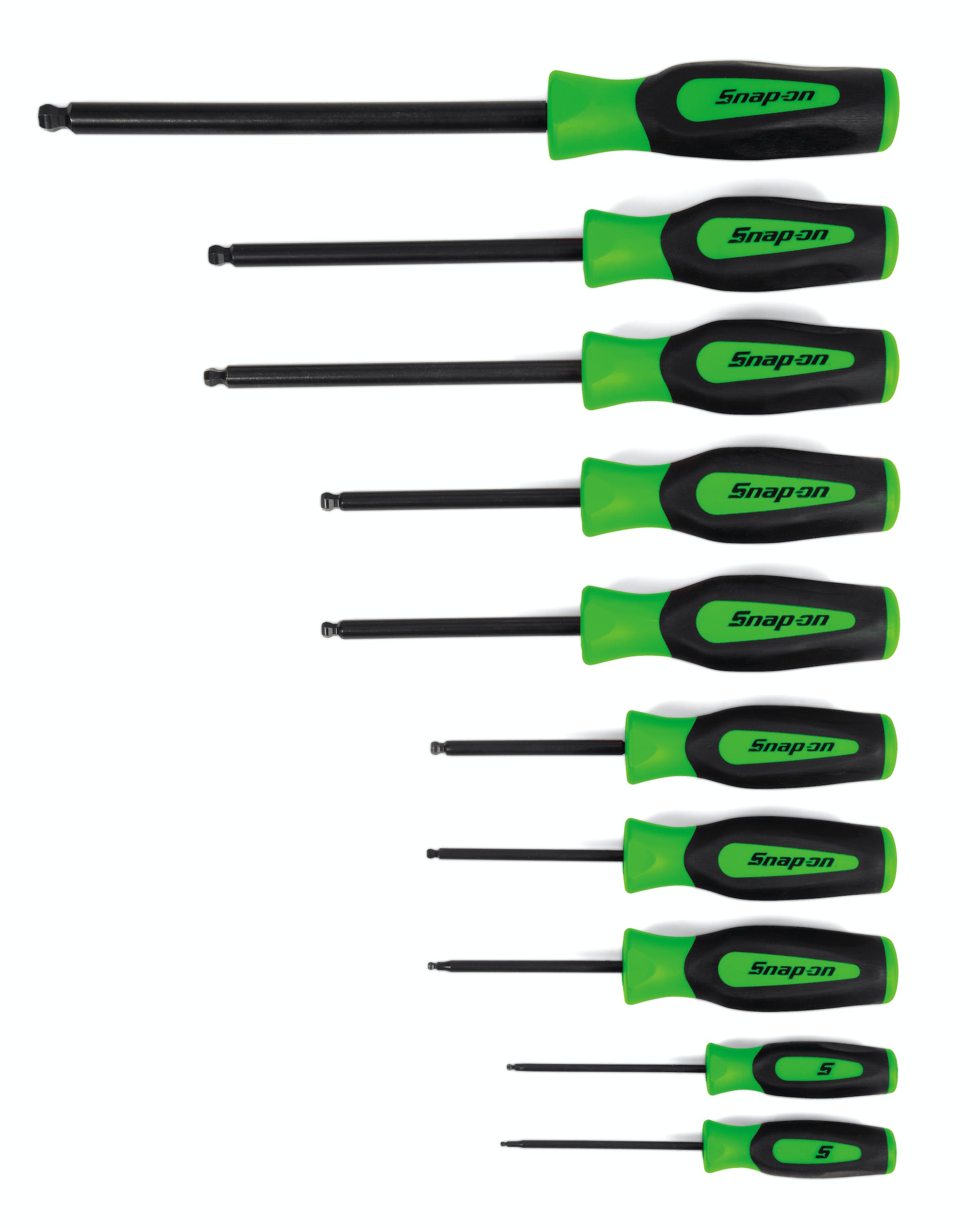 10 pc Ball Hex Instinct® Screwdriver Set (Green) | SGAB1000BG 10 pc Ball Hex Instinct® Screwdriver Set (Green) | SGAB1000BG